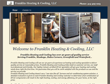 Tablet Screenshot of franklin-hvac.com